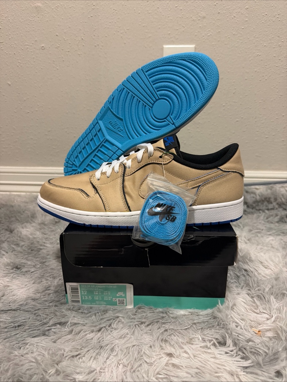 Nike Air Jordan Retro 1 Low SB QS Lance Mountain Desert Ore Size 12 new